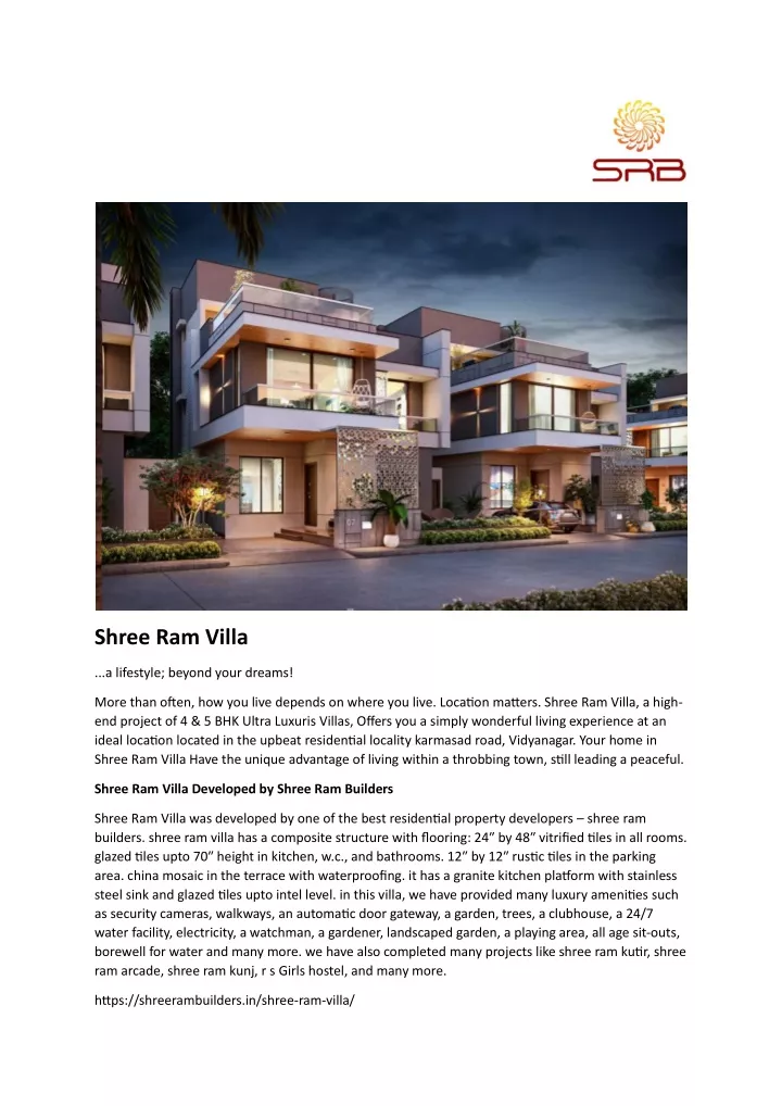 shree ram villa