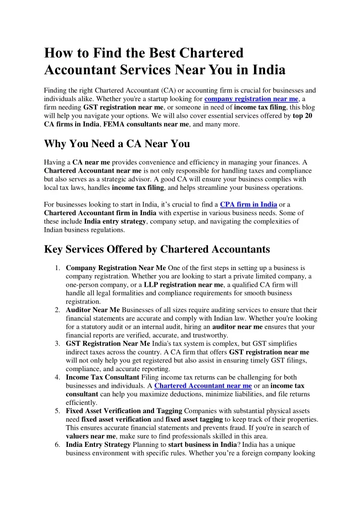 how to find the best chartered accountant