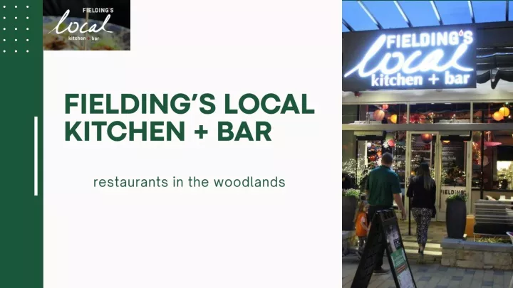 fielding s local kitchen bar