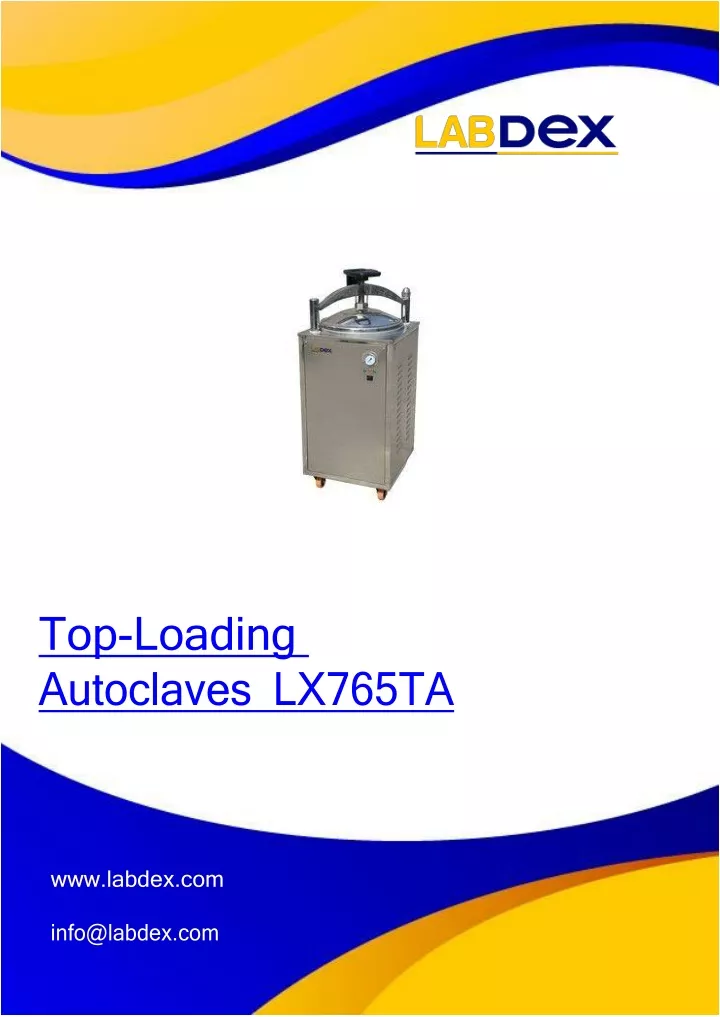 top loading autoclaves lx765ta