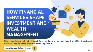 How Financial Services Shape Investment and Wealth Management