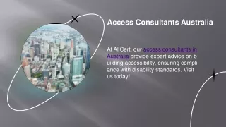 Access Consultants Australia