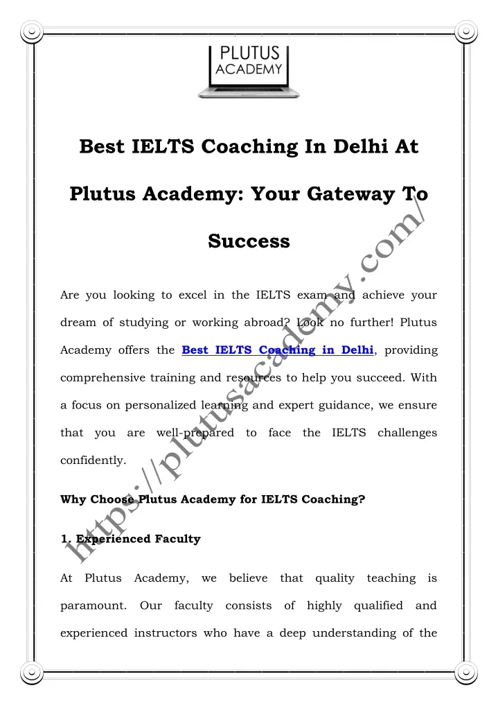 best ielts coaching in delhi at