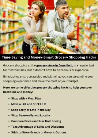 Time-Saving and Money-Smart Grocery Shopping Hacks