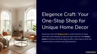 Unique Home Decor Items to Make Your Home Stand Out