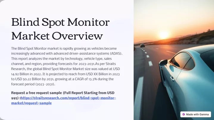 blind spot monitor market overview