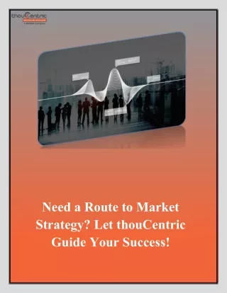 Need a Route to Market Strategy.Let thouCentric Guide Your Success.