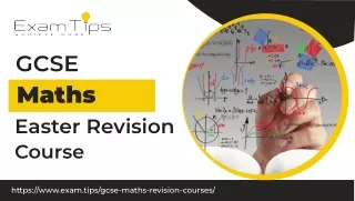 GCSE Maths Easter Revision Course -  Exam Tips