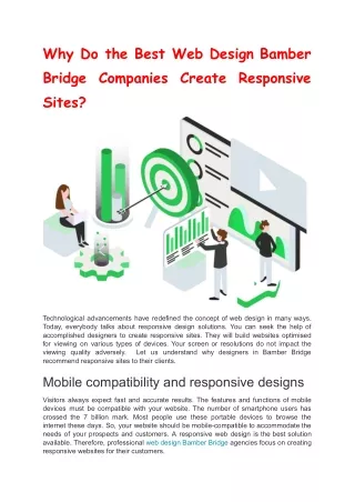 Why Do the Best Web Design Bamber Bridge Companies Create Responsive Sites