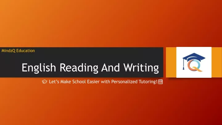 english reading and writing