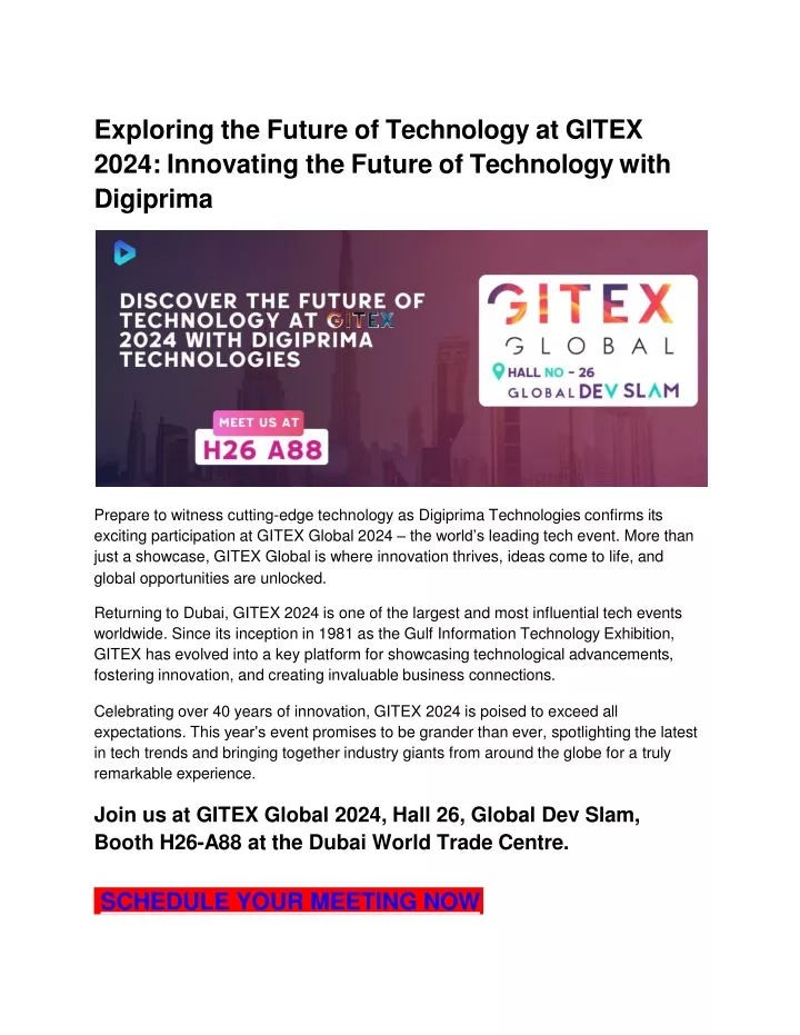 exploring the future of technology at gitex 2024