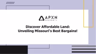 Explore the Cheapest Land for Sale in Missouri Affordable Properties Await