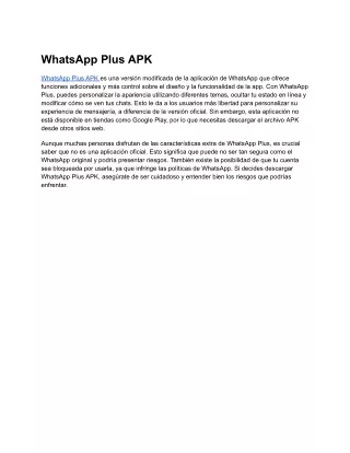 WhatsApp Plus APK