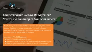 Comprehensive Wealth Management Services A Roadmap to Financial Success