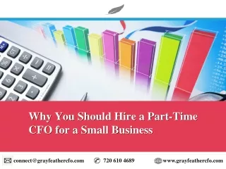 Why You Should Hire a Part-Time CFO for a Small Business