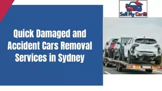 Quick Damaged and Accident Cars Removal Services in Sydney