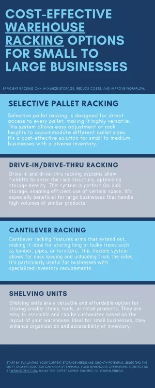 Cost-Effective Warehouse Racking Options for Small to Large Businesses