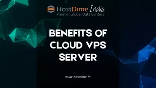 Benefits of Cloud VPS Server