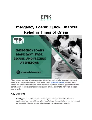 Emergency Loans Approved Same Day – Get Help Now