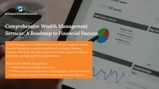 Comprehensive Wealth Management Services A Roadmap to Financial Success