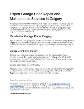 Your garage door is one of the most critical parts of your home’s exterior, ensuring security and ease of access