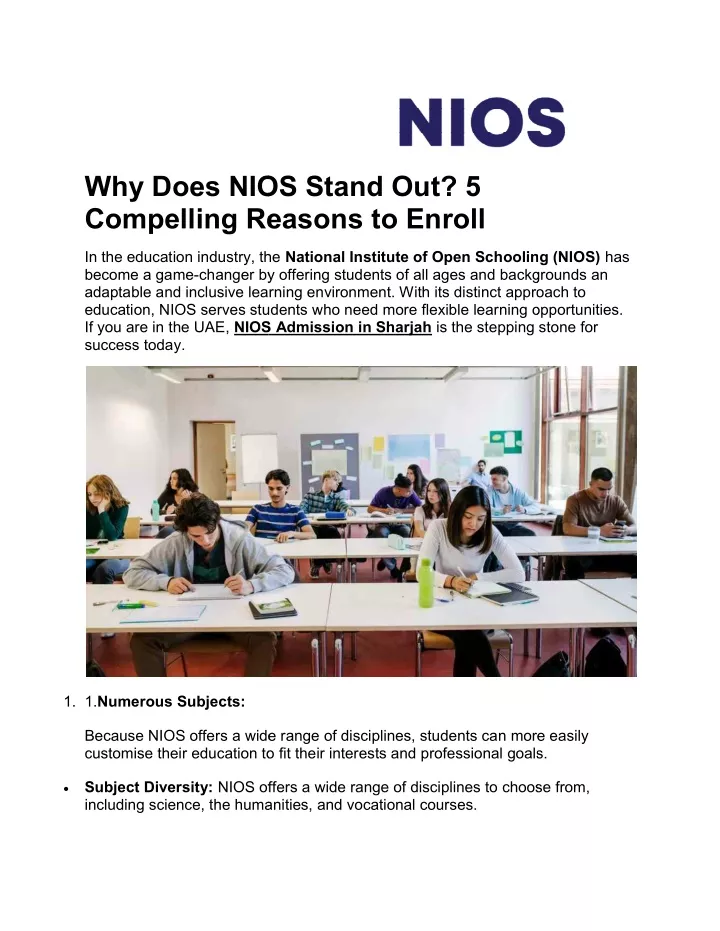 why does nios stand out 5 compelling reasons