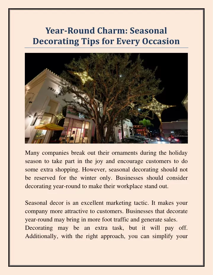 year round charm seasonal decorating tips