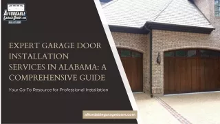 Expert Guide to Garage Door Installation in Alabama