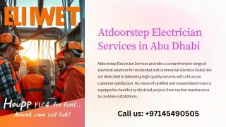 Atdoorstep-Electrician-Services in Abu Dhabi