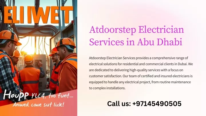 atdoorstep electrician services in abu dhabi