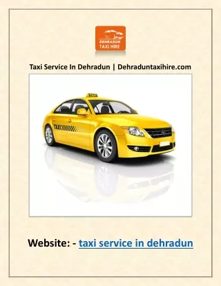 Dehradun Taxi Service | Dehraduntaxihire.com