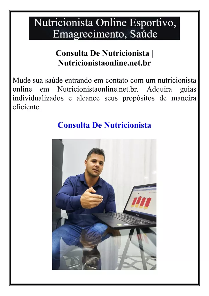 consulta de nutricionista nutricionistaonline