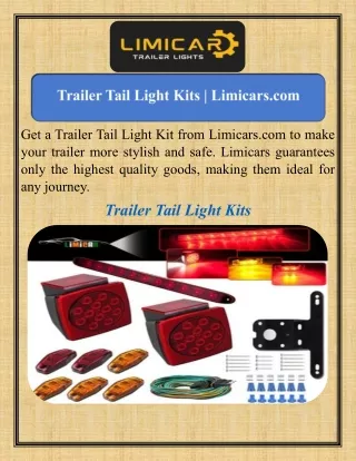 Trailer Tail Light Kits   Limicars.com