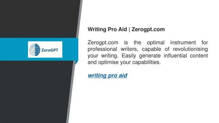 writing pro aid zerogpt com zerogpt