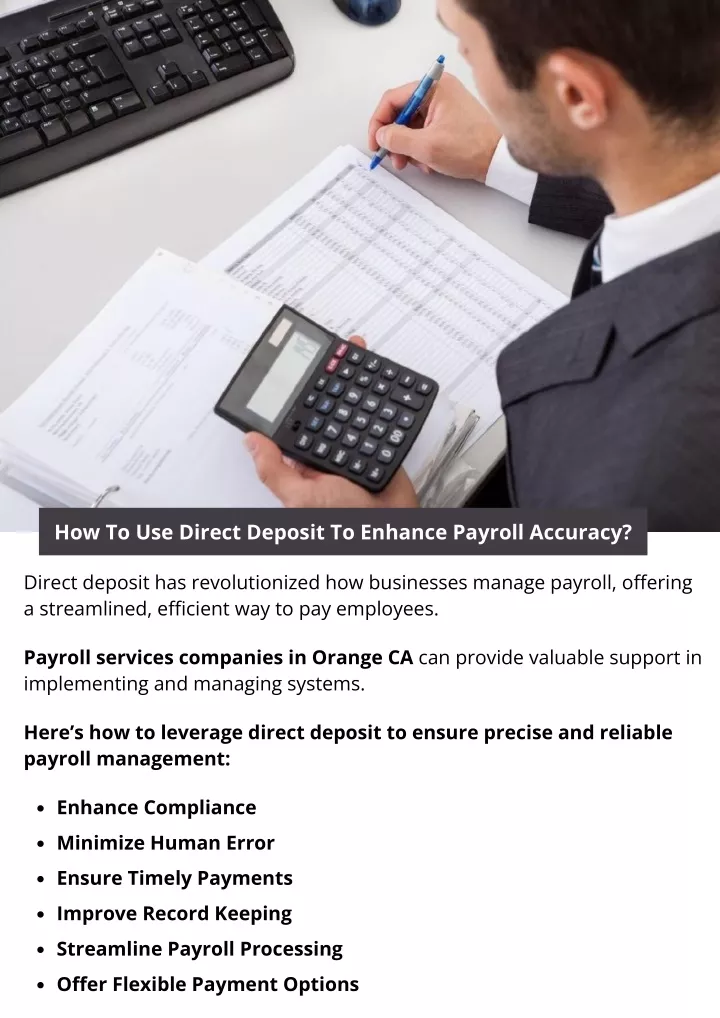 how to use direct deposit to enhance payroll