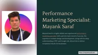 Boost Your Campaigns with a Performance Marketing Specialist