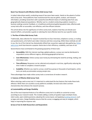 Boost Your Research with Effective Online Web Survey Tools (1)