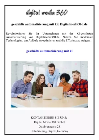 geschäfts automatisierung mit ki  Digitalmedia360.de