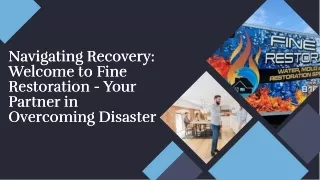 Fine Restoration Water Damage & Disaster Restoration