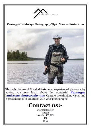 Camargue Landscape Photography Tips  Marshallfoster.com