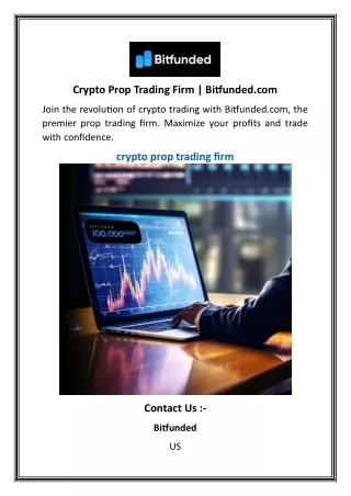 Crypto Prop Trading Firm   Bitfunded