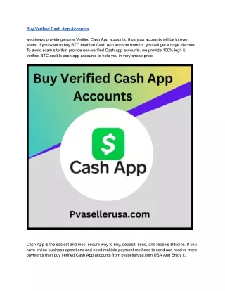 Buy Verified Cash App Accounts - 100% Safe and Login Guaranteed