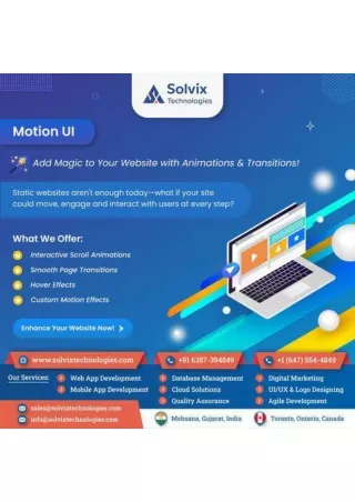 Transform Your Website with Motion UI!