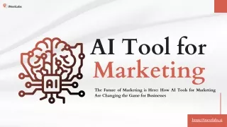 AI Tool for Marketing: The Key to Smarter, Data-Driven Decisions