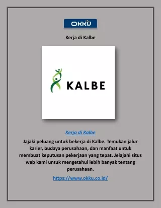 Kerja di Kalbe