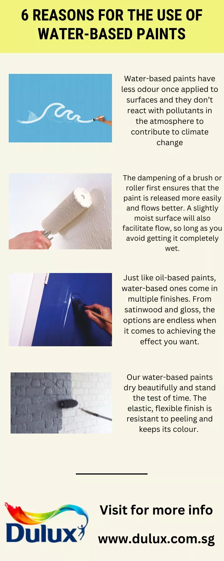 6 reasons for the use of water based paints