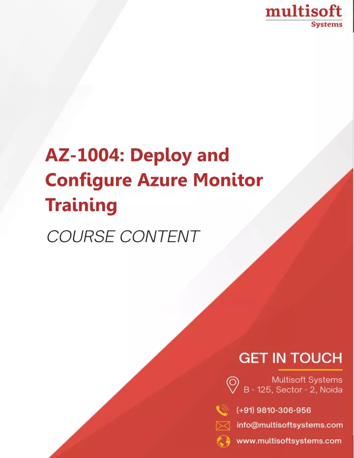 az 1004 deploy and configure azure monitor