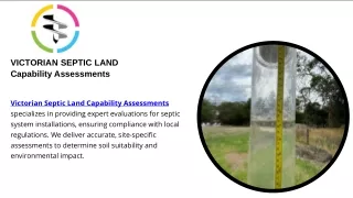 Professional Land Capability Assessment Services