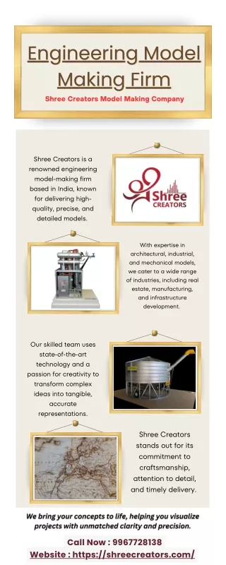 Famous Engineering Model Making Firm in India - Shree Creators