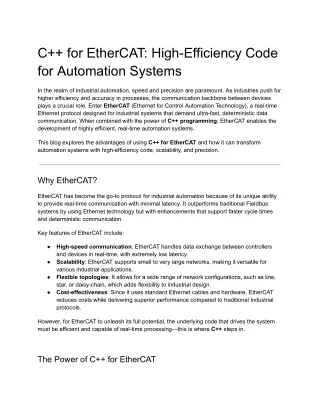 C   for EtherCAT_ High-Efficiency Code for Automation Systems (1)